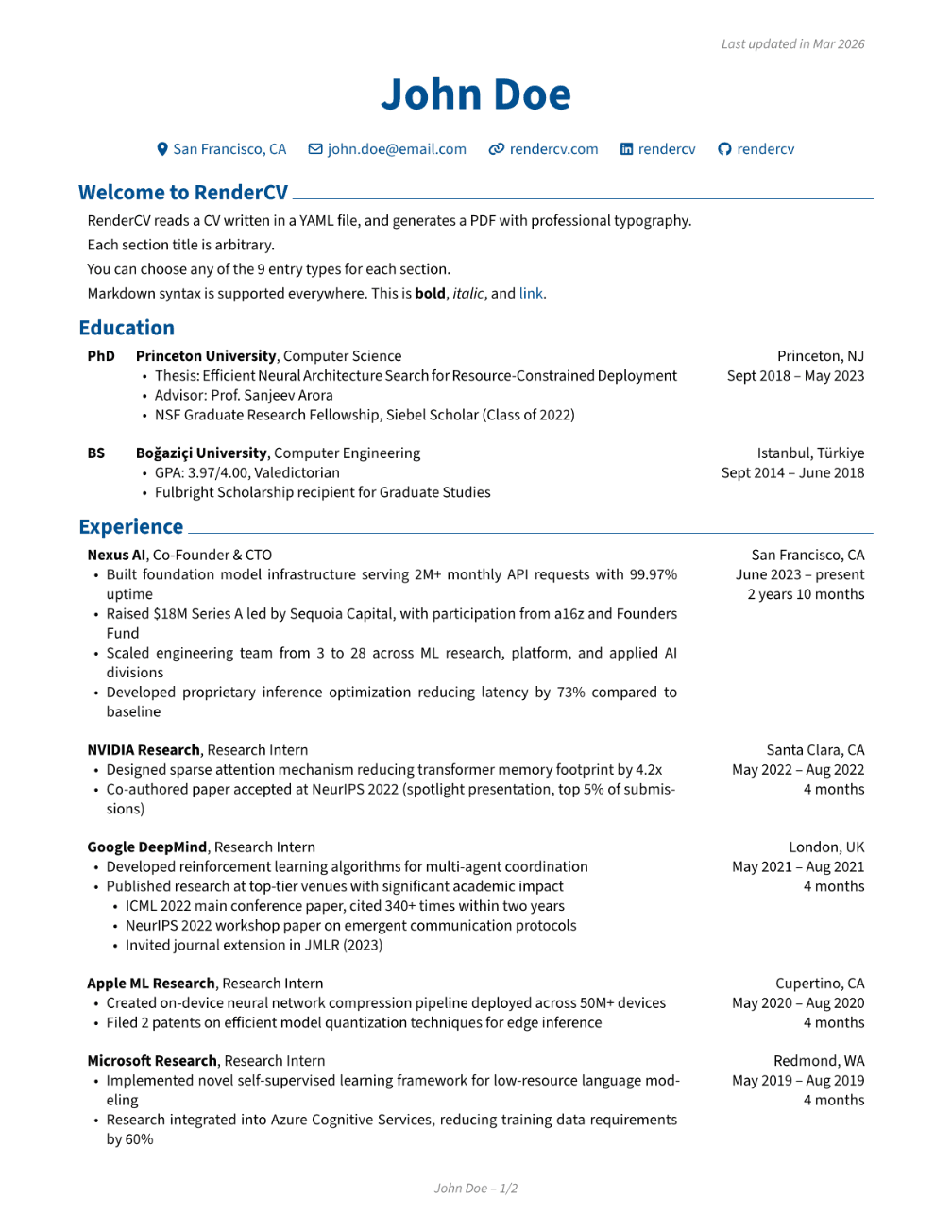 Classic CV template preview — Traditional · Legal
